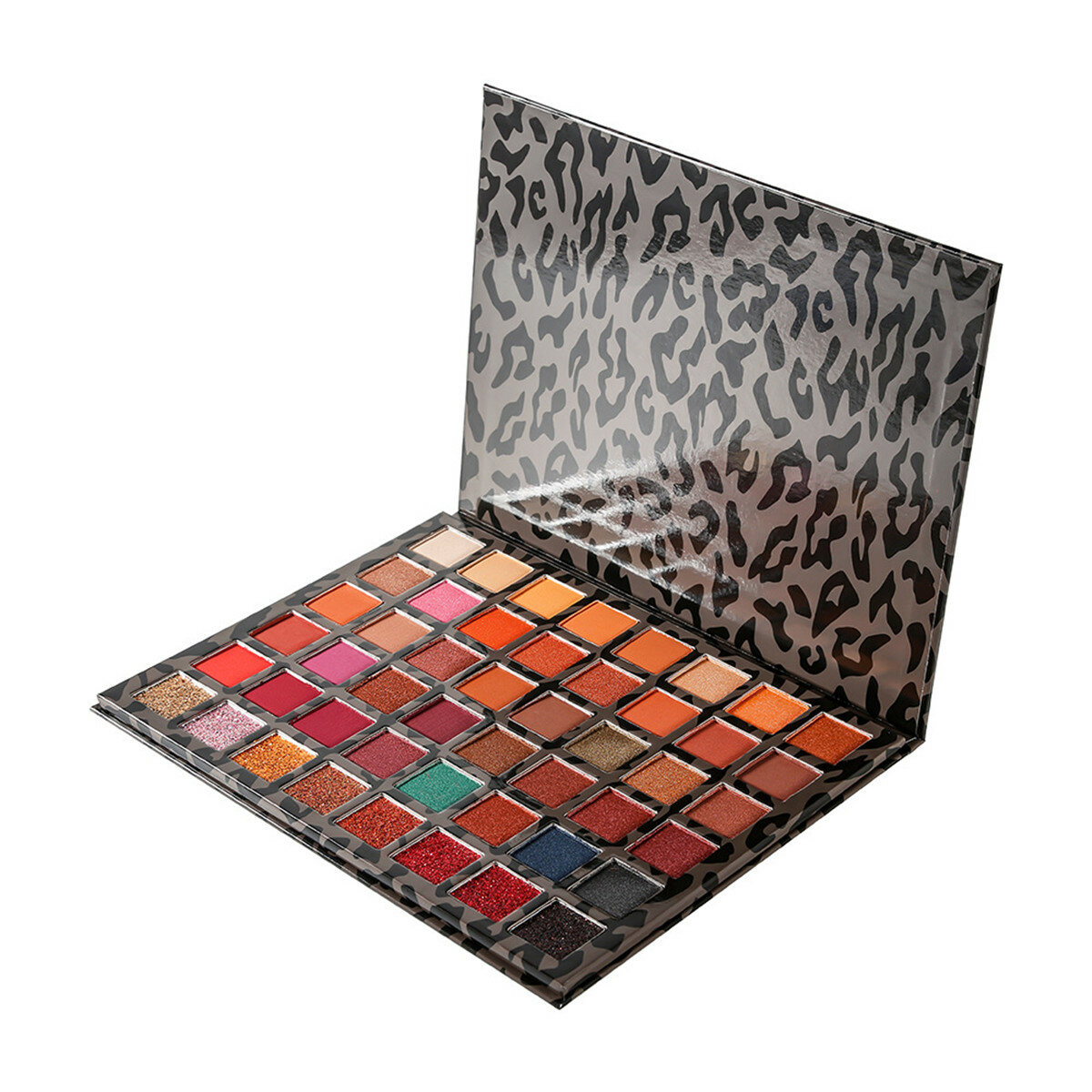 48 Color Eye Shadow Leopard Box Pearly Matte Multicolor Eyeshadow