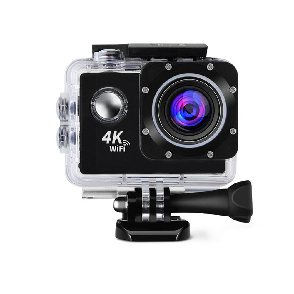 Outdoor WiFi Sports Camera Mini 4K 30M Waterproof HD Action Cam 1080P HD DV Video Recording for Dive Surfing Mountaineering Photography