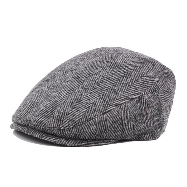 Mens Vintage Cotton Beret Cap Casual Autumn Outdoor Warm Golf Forward Hats