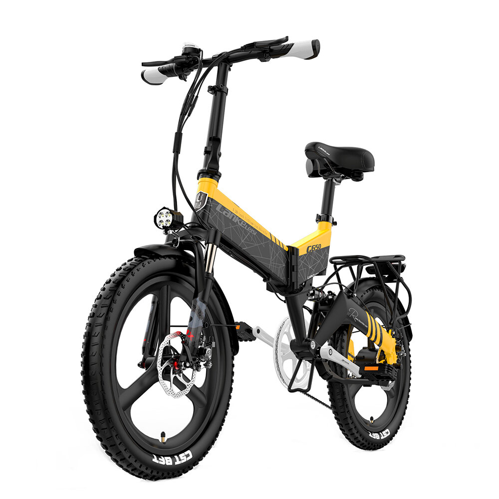 

[USA Direct] LANKELEISI G650 48V 14.5AH 400W Folding Moped Electric Bicycle 20*2.4 Inches Off-Tire 80-100km Mileage Rang