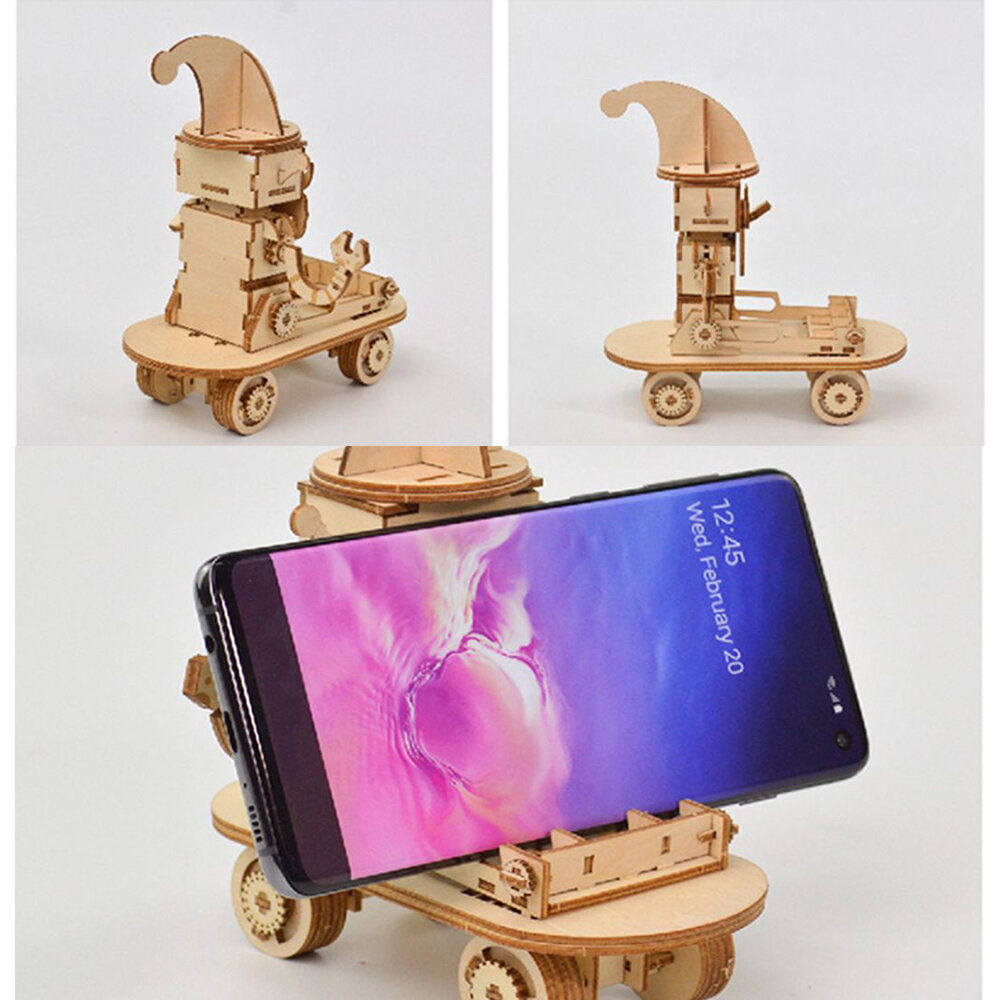 Nieuwste DIY 3D houten puzzel montage speelgoed cadeau voor kinderen volwassen telefoon houder telef