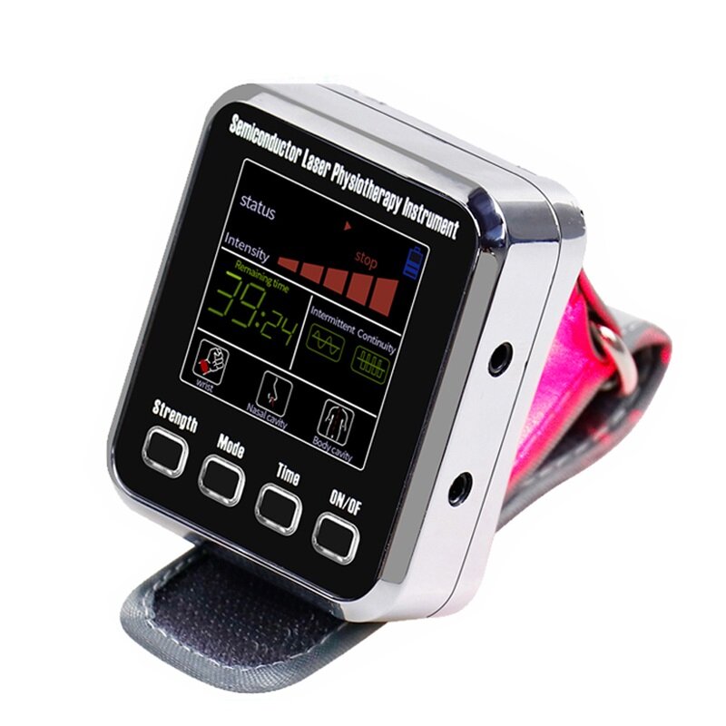 

7/12 Holes LLLT Wrist Watch Laser Therapy for Diabetes Hypertension Sinusitis Laser Treatment Instrument Tinnitus Rehabi