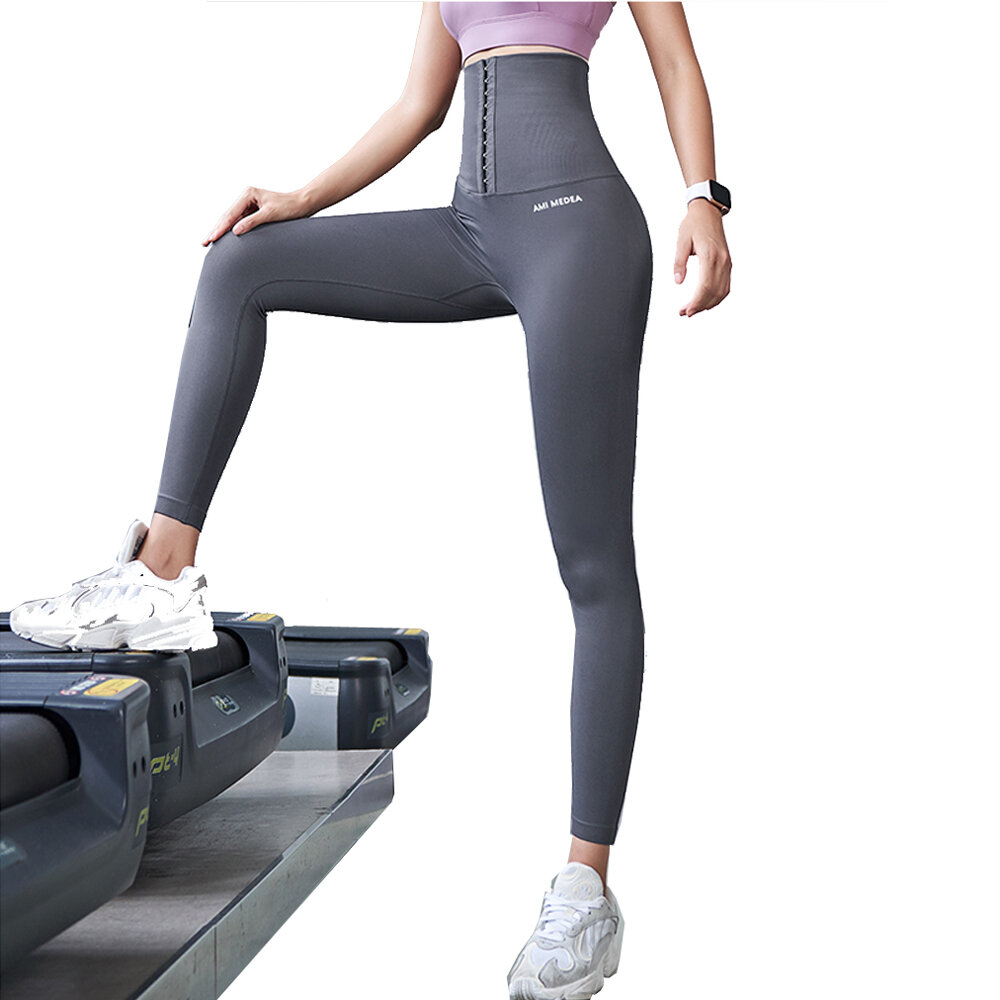 TENGOO Fitness Vrouwen Corset Hip Lift Postpartum Hoge Taille Panty Yoga Broek Taille Workout Leggin