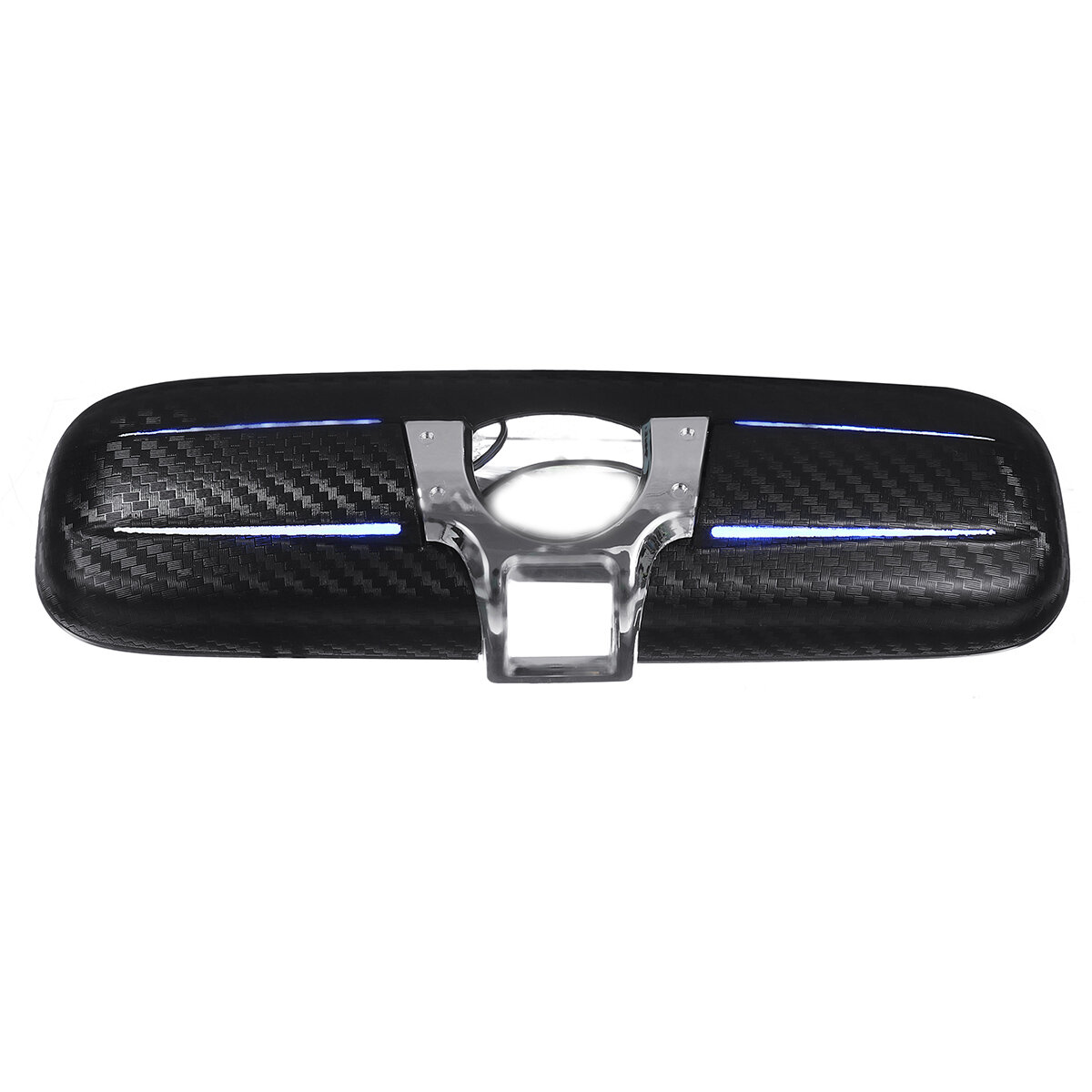 Carbon Fiber Look Car Interior Rear View Mirror Cover With Blue Light For HONDA CIVIC CRV ODYSSEY