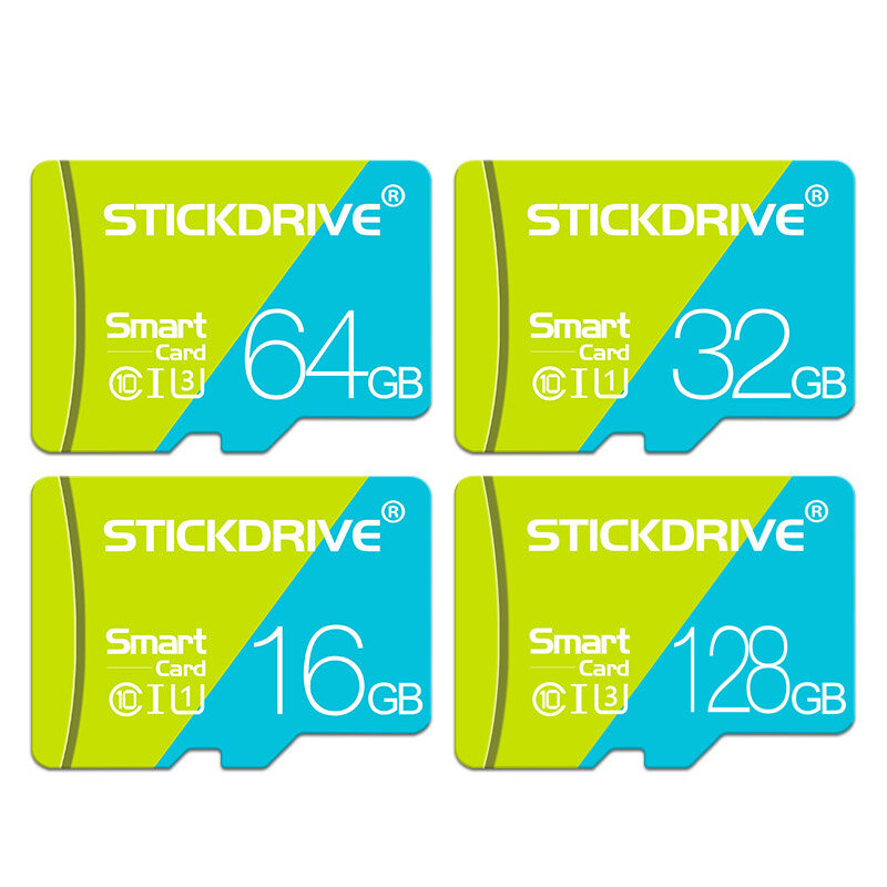 

Высокоскоростная карта памяти Stickdrive класса 10 TF 64GB 128 ГБ 256 ГБ Micro SD-карта Flash Смарт-карта для телефона к