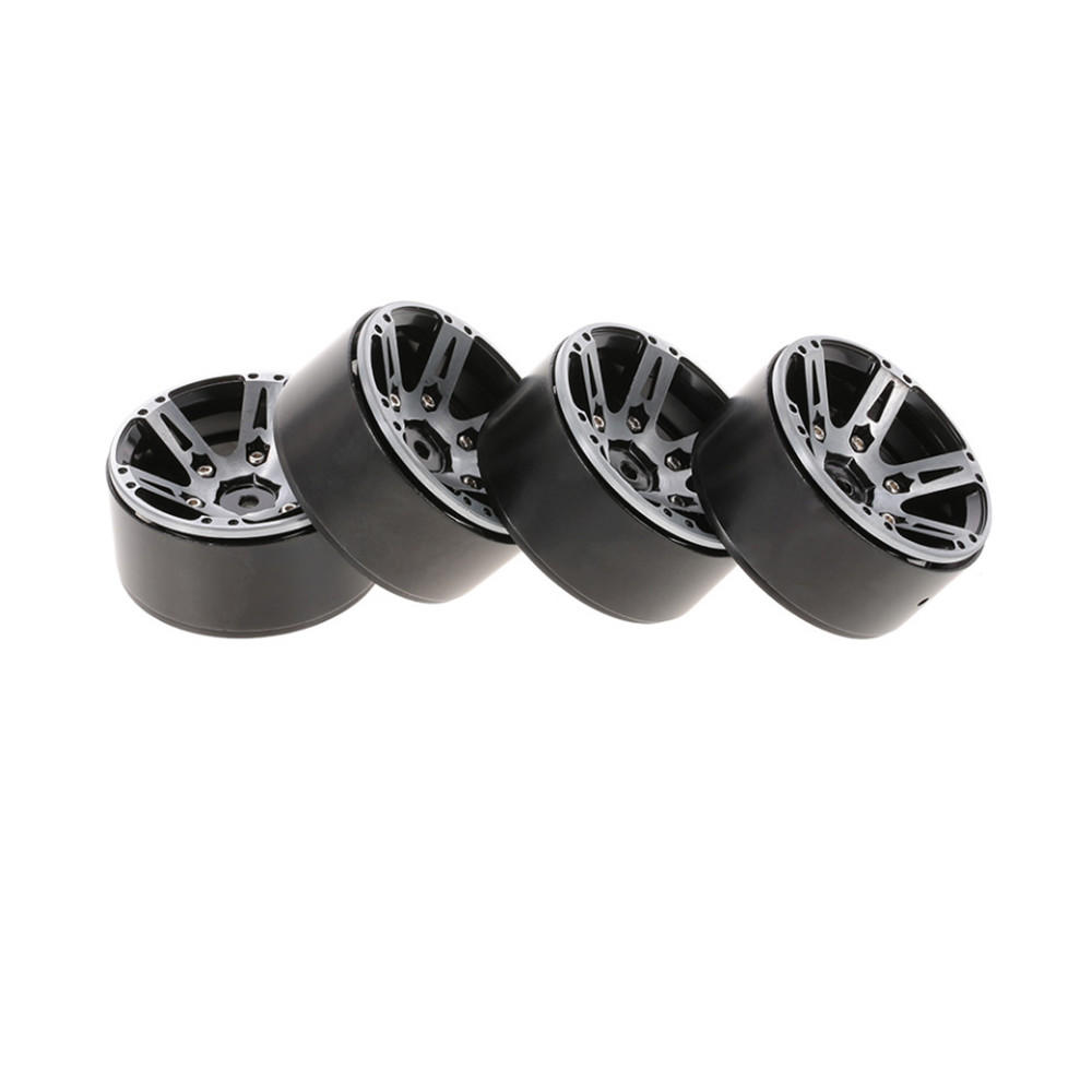 

TPOWER 4PC 1.9 Inch Metal Tire Wheel With Screws For 1/10 RC Car Crawler Axial SCX10 90046 D90