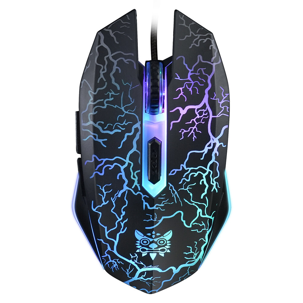 ONIKUMA CW920 Gaming Mouse 4-Gear 1200-3600DPI Macro Programming Colorful RGB Backlit USB Wired Mous
