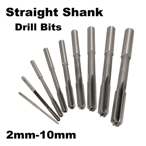 HSS Straight Shank Machine Reamer H7 Drill Bit 2/3/4/5/6/7/8/9/10mm 