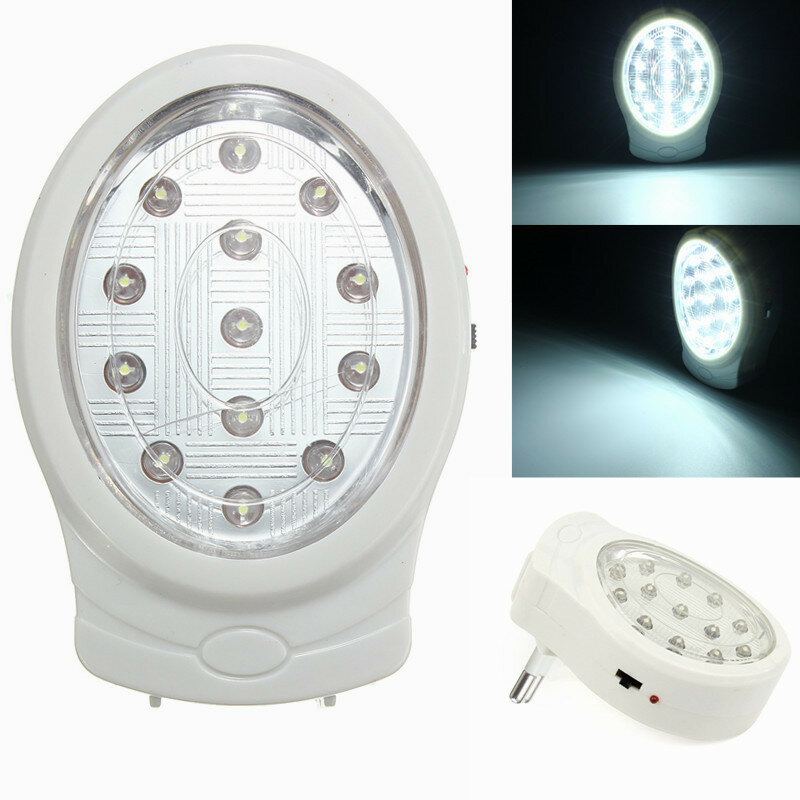 13 LED Lampe de Secours Rechargeable LED Éclairage dUrgence Domestique Automatique à la Maison 220v 
