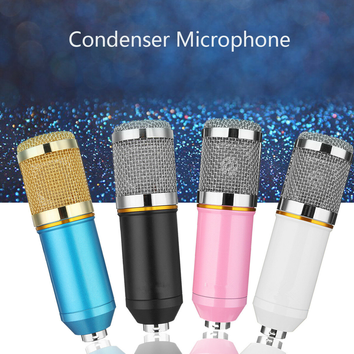

BM800 Studio Condenser Microphone Deskt Pro Audio Sound Pickup Recording Mic
