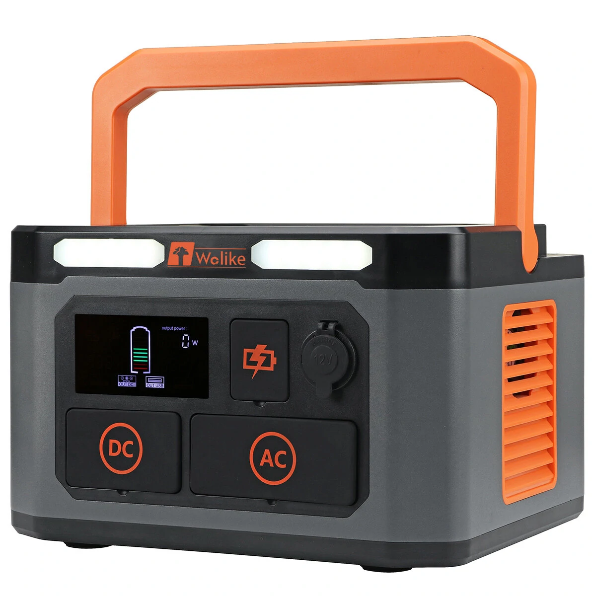 Wolike CN-1000 999WH 270000mAh Portable Power Station 1000W with AC/DC/USB/Car Charger for Outdoor Home Emergency Electric Power Source - EU Plug