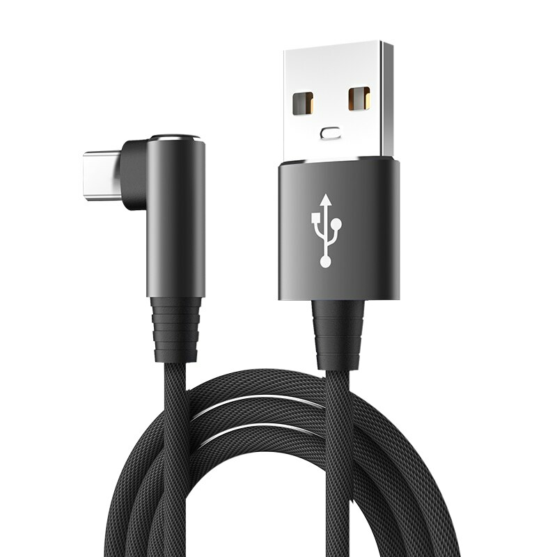 

2 шт., 3A, USB-A - Тип-C, кабель для быстрой зарядки, передача данных, луженый, Медь, основная линия, длина 1,2 м, для H