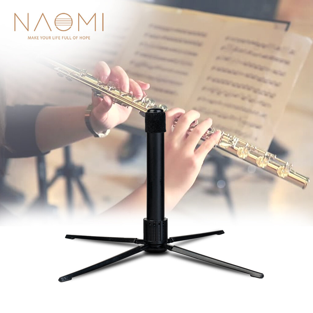 NAOMI Portable Flute Stand Opvouwbare Flute Rest Rack Holder Statief Houder Stand Voor Fluit Houtbla