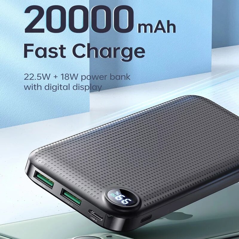 

MCDODO MC-7160 22.5W +18W PD Power Bank 20000mAh Fast Charging External Battery Charger Digital Display QC Powerbank Fas