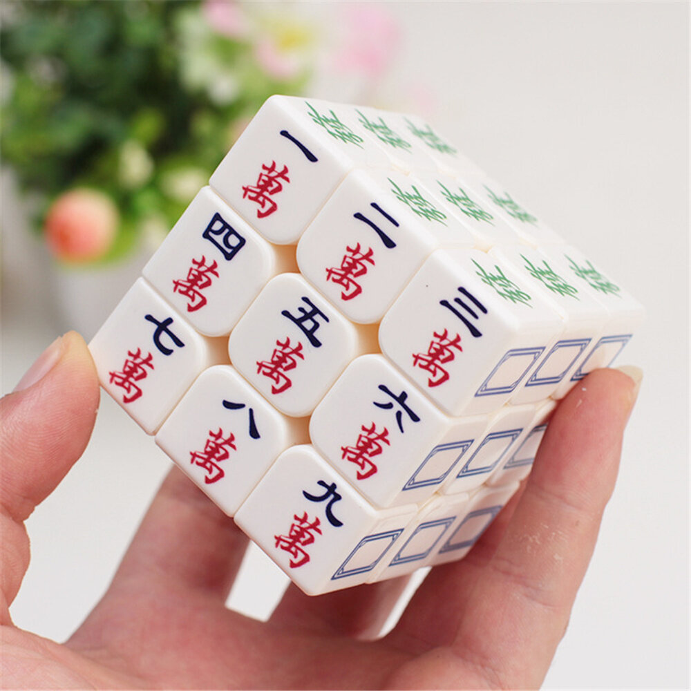 ZCUBE 3x3x3 Mahjong Speed Magic Cubes Puzzle Magico Educational Transparent Luminous Cube Educational Toys For Kids Adul