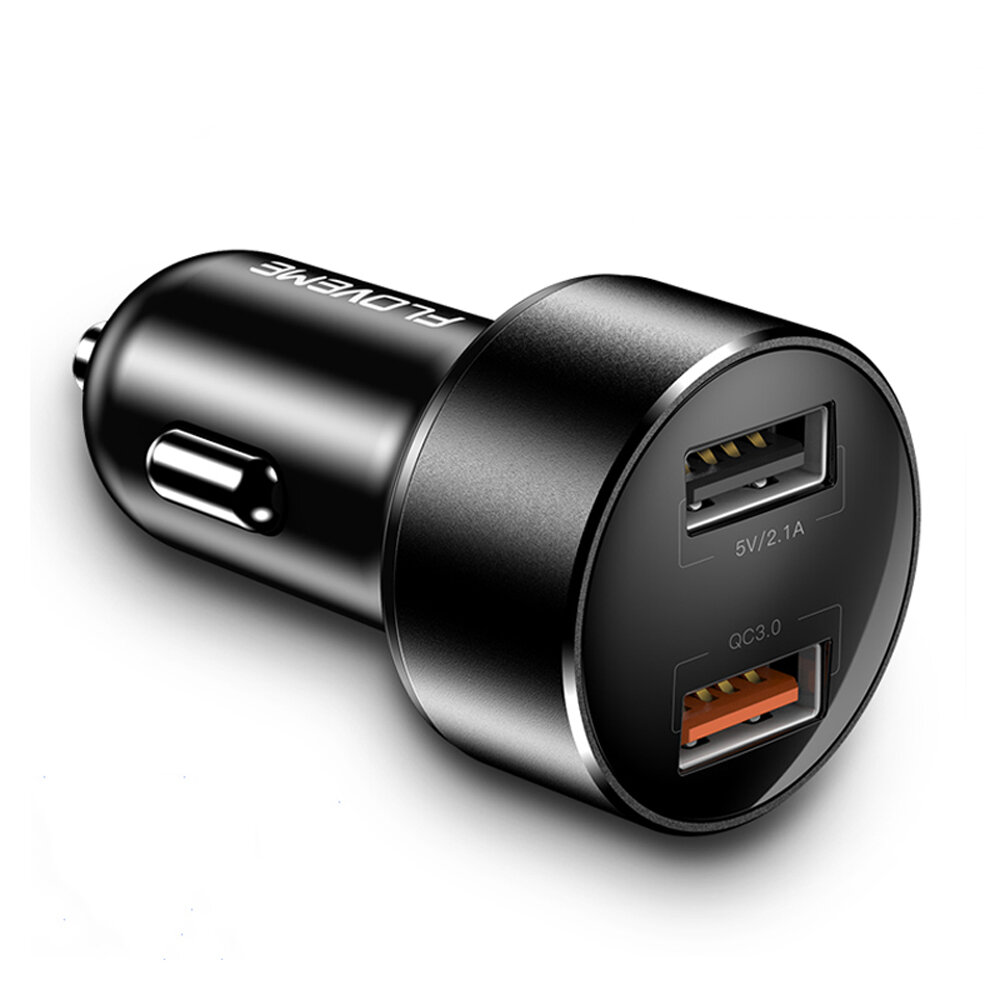 

FLOVEME 18W Dual USB QC3.0 Quick Charging Car Charger For iPhone XS 11Pro Huawei P30 Pro Mate 30 5G Mi10 K30 S20 5G