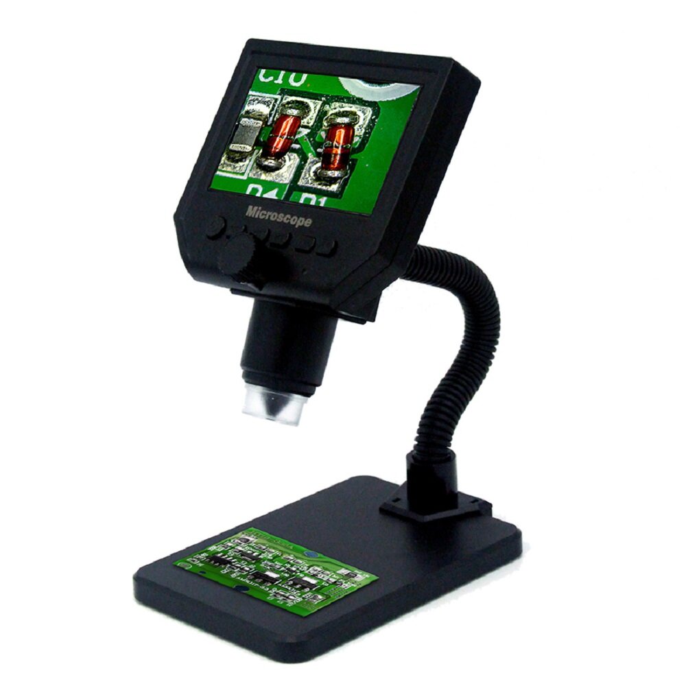 MUSTOOL G600 600X Electronic USB Microscope Digital Soldering Video Microscope Camera 4.3 Inch LCD M
