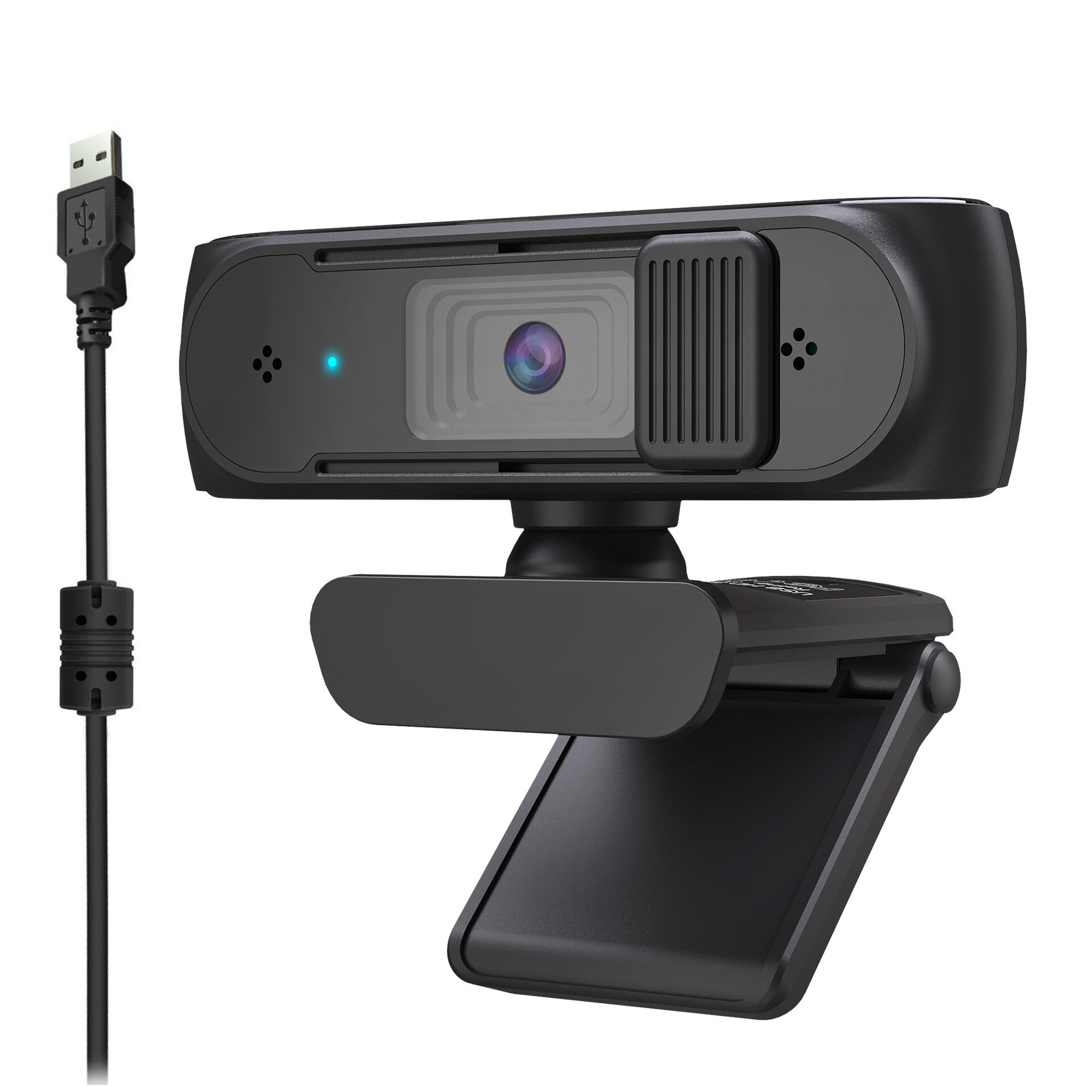 

Haokai K30 HD 5MP USB Webcam 77° Wide Angle Auto Focus Built-in Dual Mics with Privacy Cover Smart Web Cam YouTube Video