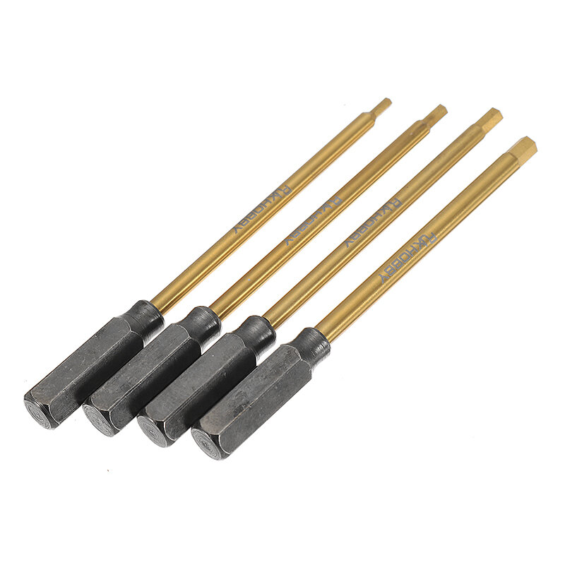 RJX 4pcs Metal HexagonaL-moersleutels Schroevendraaiers Gereedschapskit 1.5 / 2.0 / 2.5 / 3.0mm voor