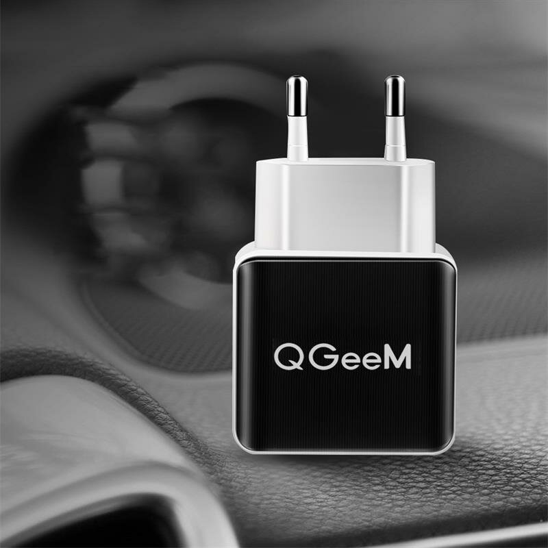 QGEEM QC 3.0USB充電器ファイバードローイングウォールチャージャーアダプターHuaweiP30 P40 ProMI10ノート9SS20 +ノート20の急速充電