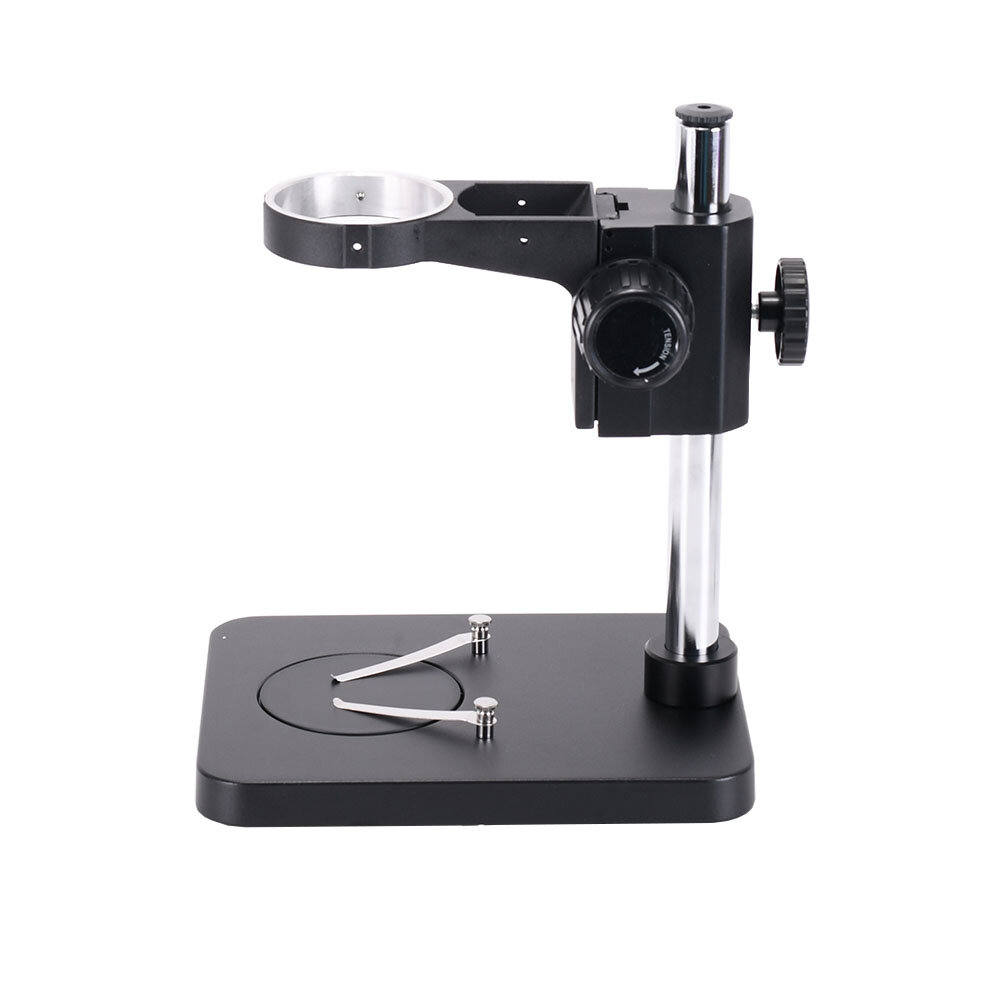 

HAYEAR New Metal Table Stand Universal Stereo Microscope Bracket Stand Holder with 76mm Adjustable Focus Bracket for LAB