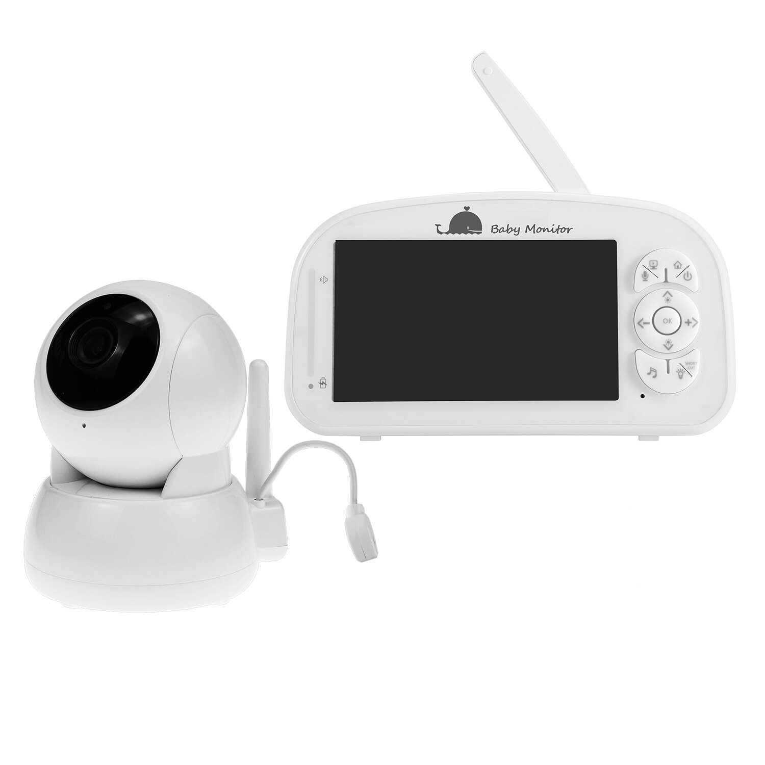 Wireless Video Color Baby Monitor High Resolution Baby Nanny Security Camera Night Vision Temperature Monitoring