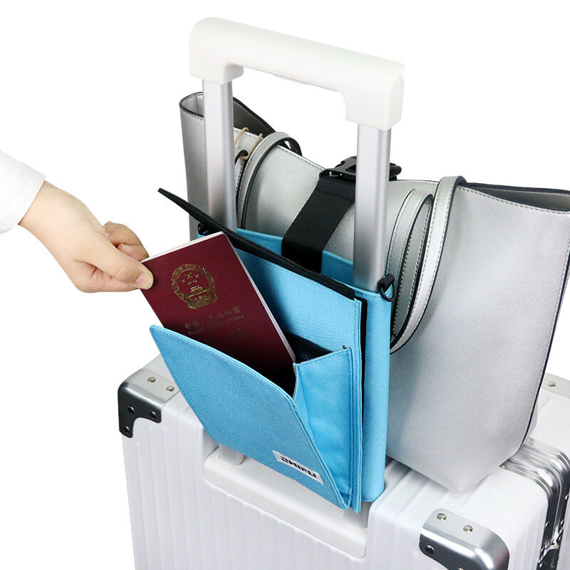 IPRee® Outdoor Travel Trolley Koffer Tragbare Aufbewahrungstasche für Aktentasche mit Gepäck Gurt