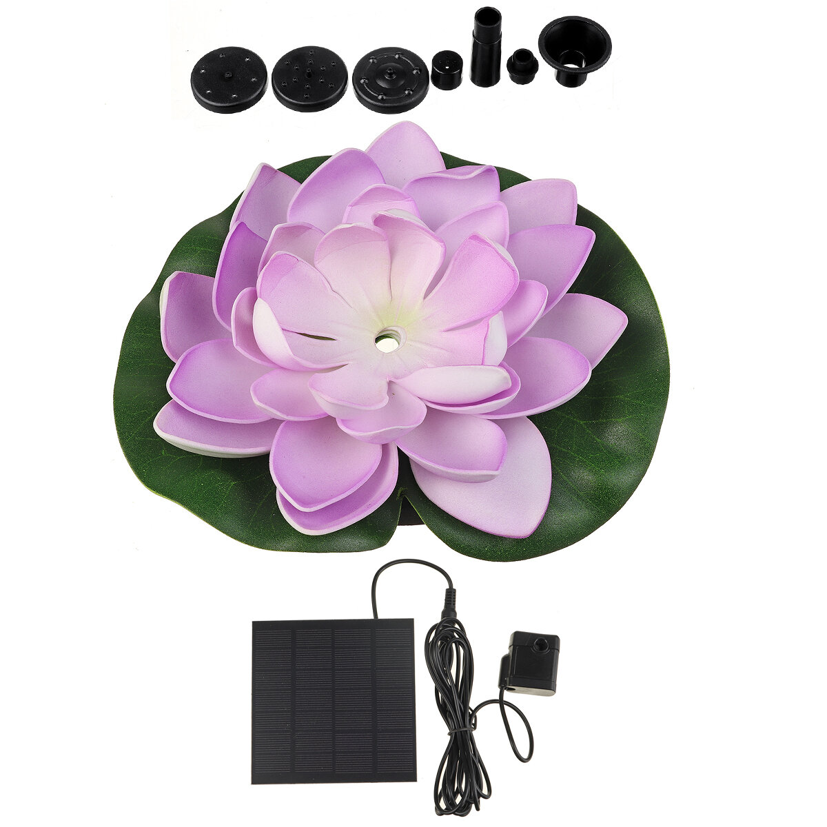 

7V 1.2W Floating Solar Fountain Flower Style Garden Water Fountain Pool Pond Solar Panel Powered Fountain Water Pump
