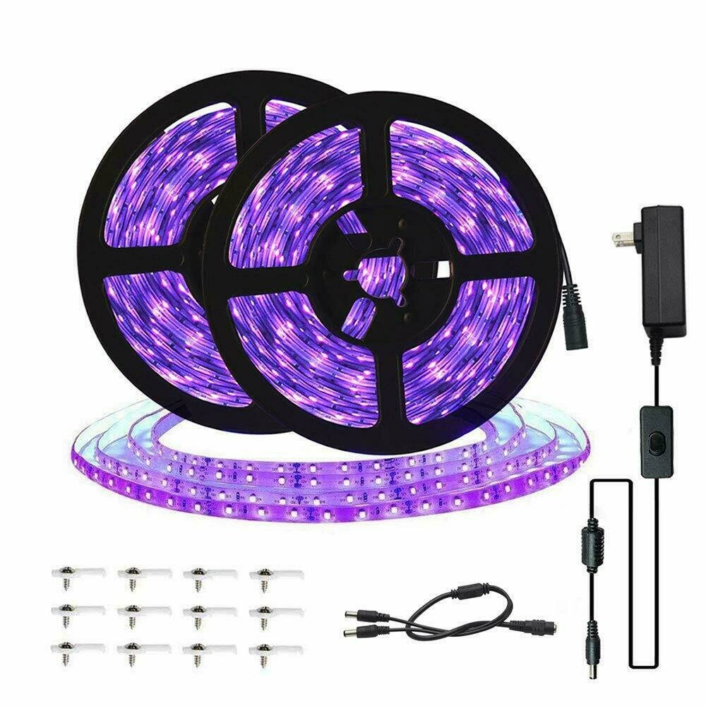 10M LED String Light UV Ultraviolet Flexible Purple 33ft Black Light 60LED/1M