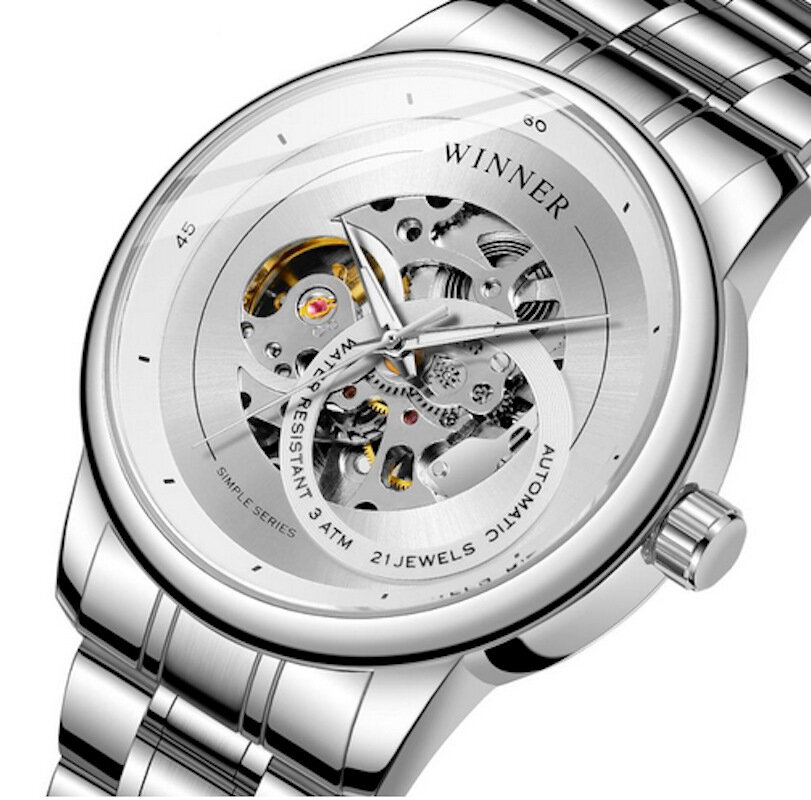 

WRG8190 Waterproof Moden Design Men Wrist Watch Business Style Automatic Mechanical Watch