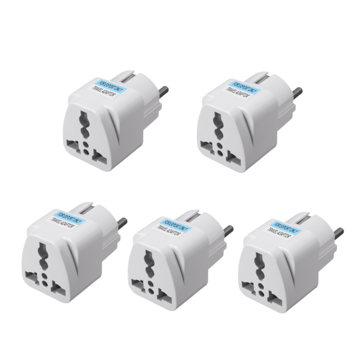 5pcs travel universal power outlet adapter uk us eu au to eu plug conversion plug socket converter connector