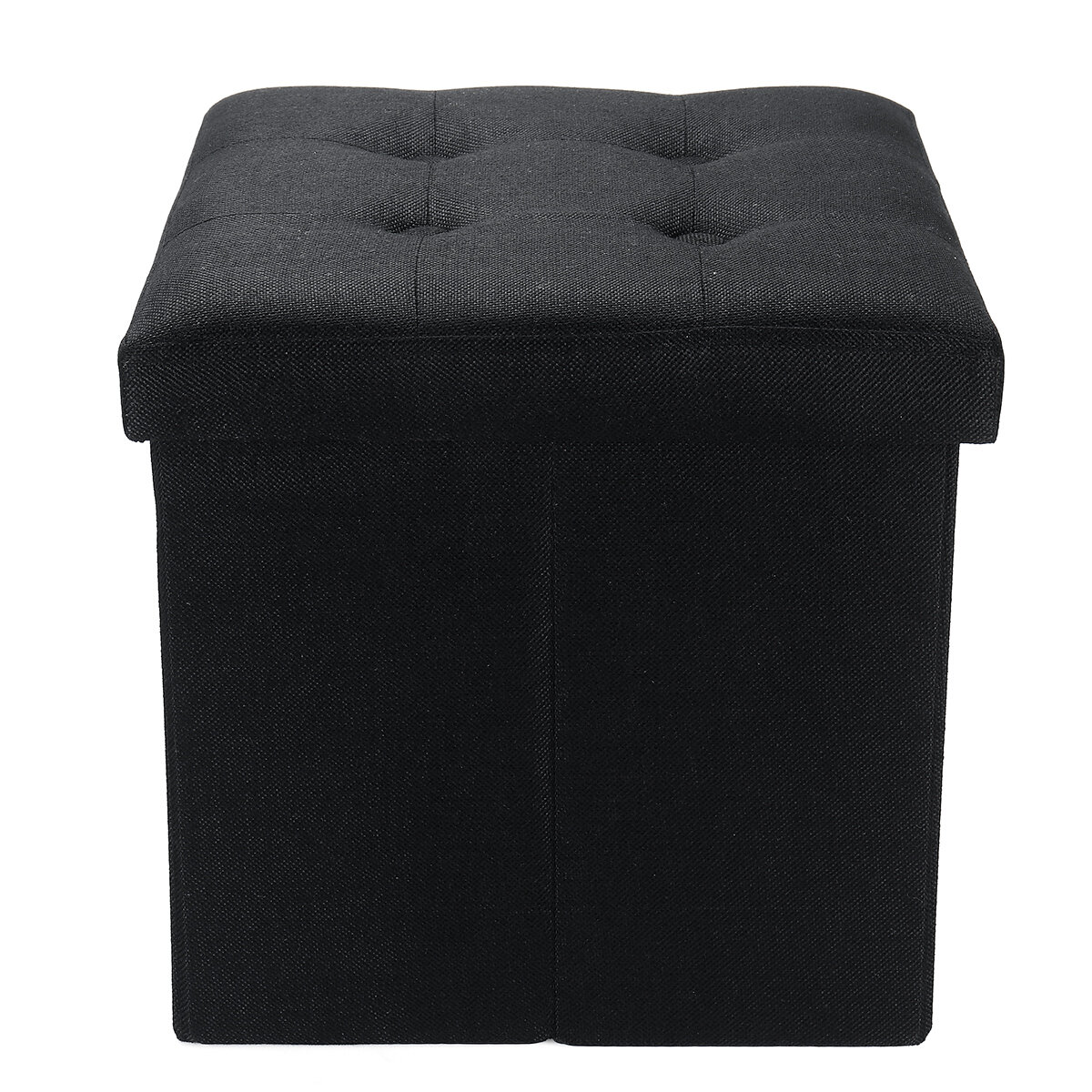 

Folding Storage Stool Linen Sofa Ottoman Multifunctional Footrest Storage Box Bench Seat Footstool Square Chair Home Off