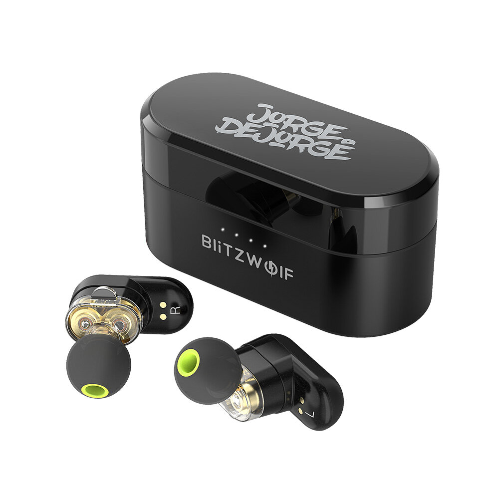 

[Dual Dynamic Driver] Blitzwolf® BW-FYE7 TWS the collaboration with Jorge Dejorge bluetooth 5.0 Earphone Heavy Bass Ster
