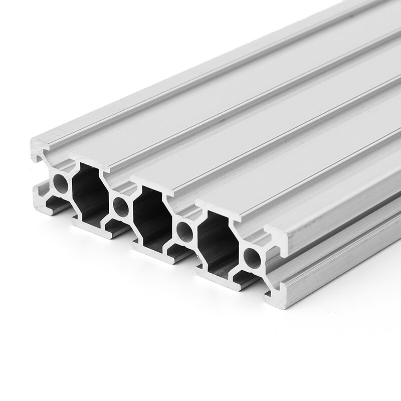 200/300 / 400mm lengte 2080 T-sleuf aluminium profielen extrusiekader voor CNC