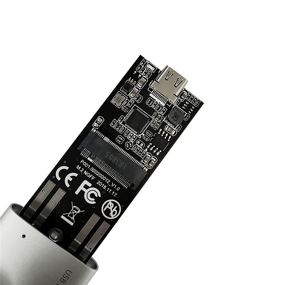 ULT-BEST SA0044 USB3.0 to M.2 NGFF SSDエンクロージャアルミ合金シェルType-Cインターフェイスノートブックハードディスクドライブケース