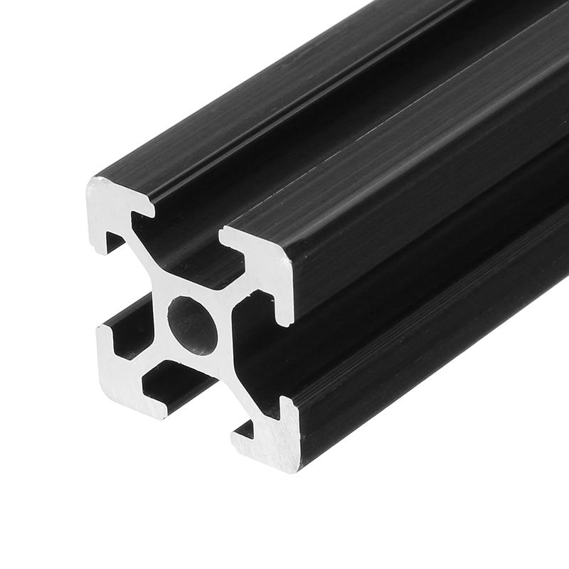 Machifit 1000 mm lengte zwart geanodiseerd 2020 T-slot aluminium profielen Extrusiekader voor CNC