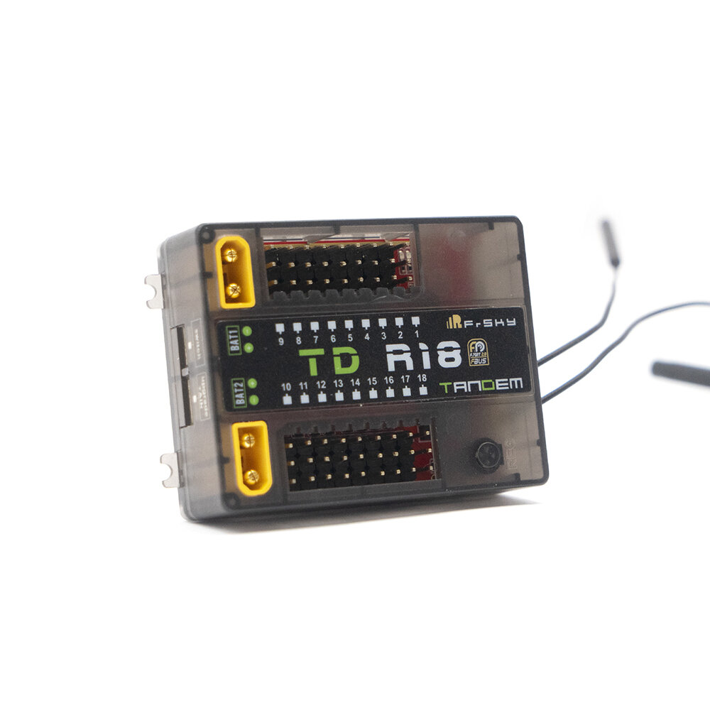 FrSky Tandem TD R18 2,4 GHz & 900 MHz 18CH Dual-Band PWM SBUS-uitgang Lage latentie Lange afstand In