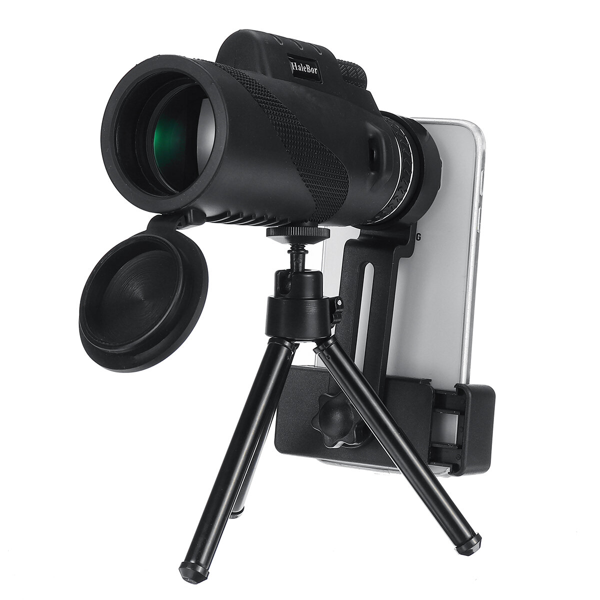 Télescope monoculaire 10X HD extérieur lentille optique télescope Vision nocturne trépied téléphone Clip