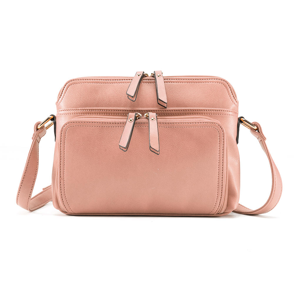 Brenice Women Solid Multi-pockets Casual Faux Leather Crossbody Bag Shoulder Bag Handbag