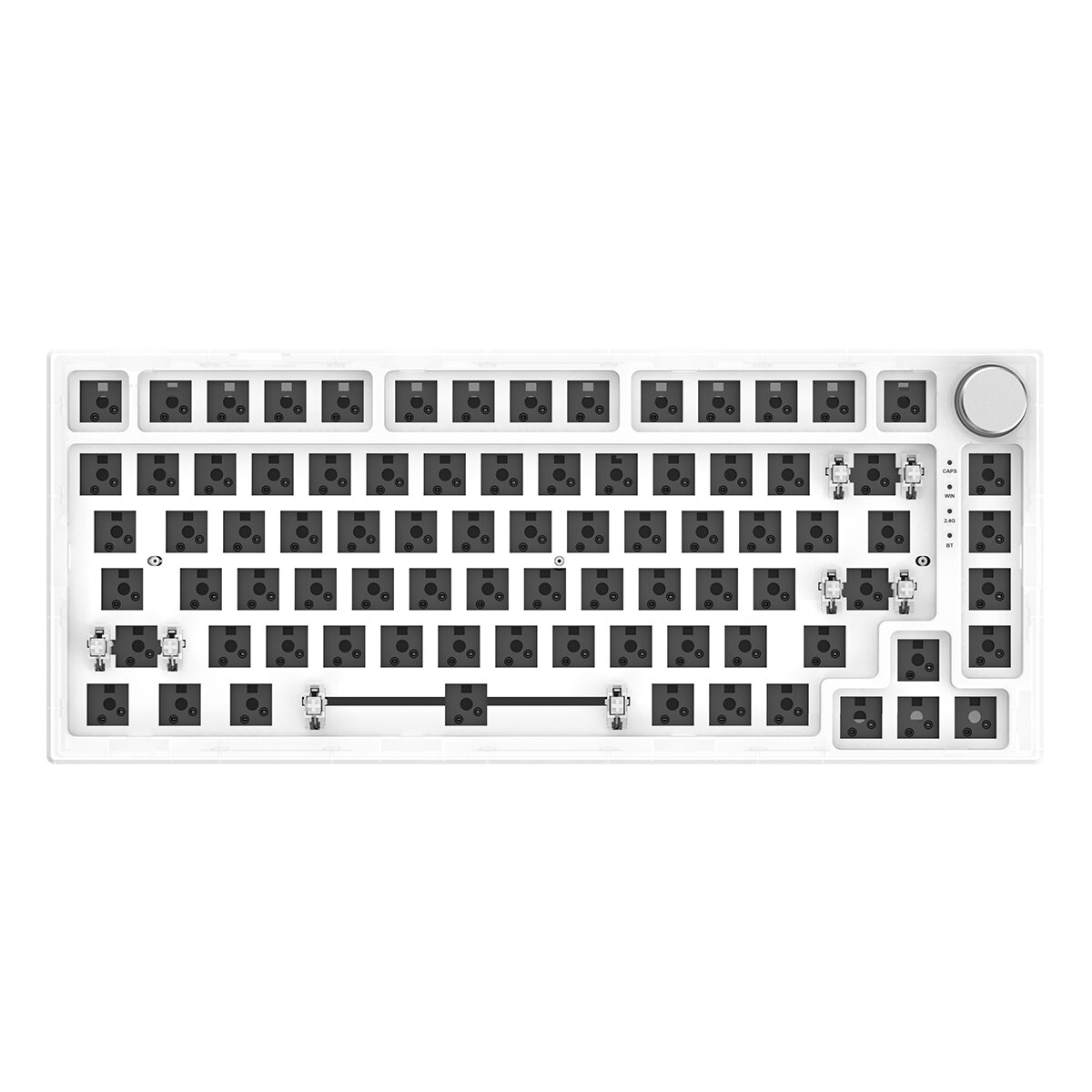 FEKER IK75 Keyboard Customized Kit 82 Keys Hot Swappable 75% RGB Wired bluetooth 5.0 2.4GHz Triple Mode PCB Mounting Pla