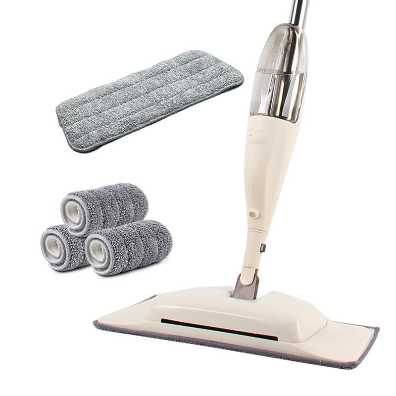 

Water Spray Mop Household Flat Mop Floor Cleaner 360 Rotate Spin Head Dust Clean for Home Kitchen Laminate Wood Ceramic