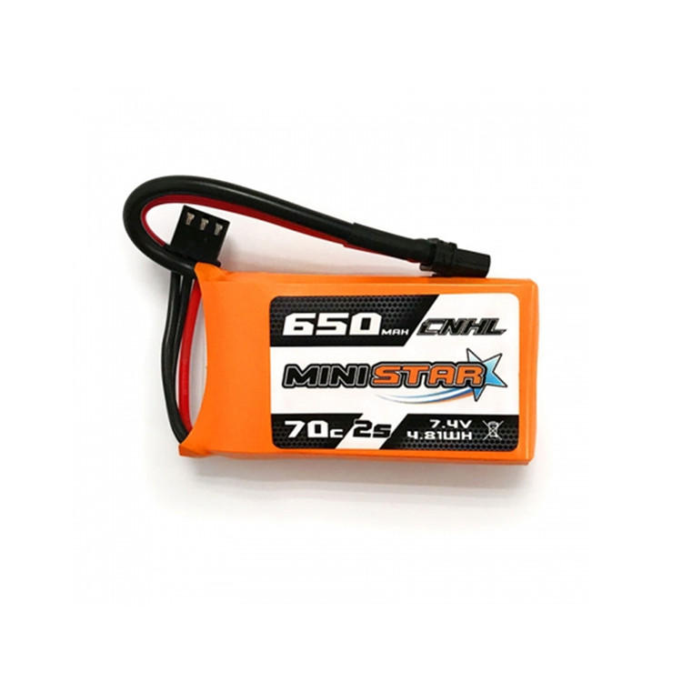 CNHL MiniStar 650 mAh 7.4 V 2S 70C Lipo Batterij XT30U Plug voor RC Drone FPV Racing