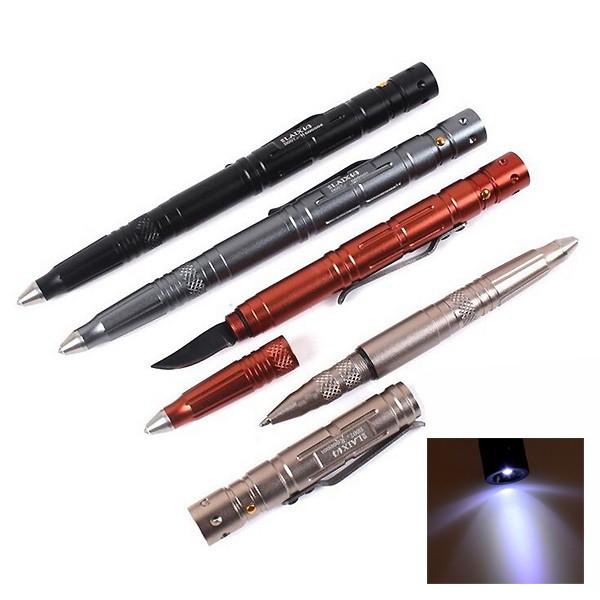 LAIX B007-2 Multi-function Self Defense Protection Tactical Pen with High Brightness LED