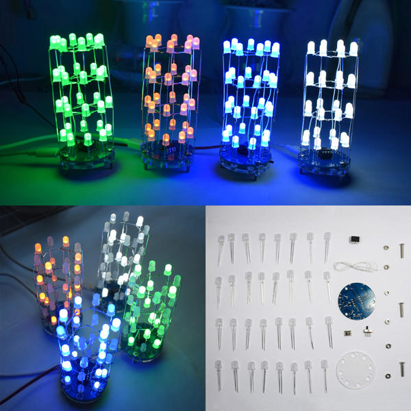Geekcreit? DIY Mini Star Knipperende LED Cilinder Kit Met 23 Knipperende Modus