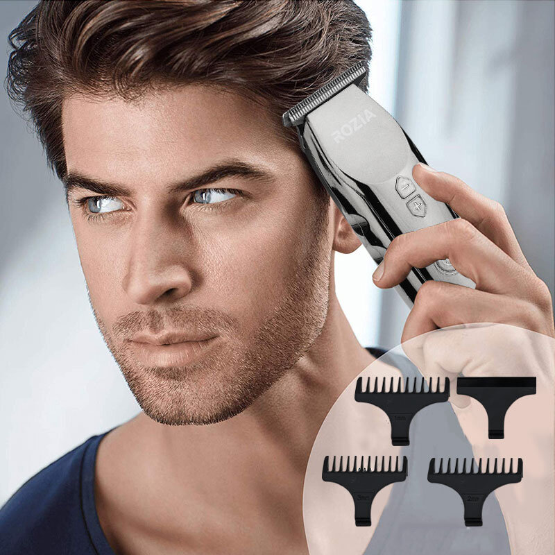 RAZIO Electric LCD Professsional Hair Clipper Trimmer Rechargeable Haircut Machine For Men - EU Plug