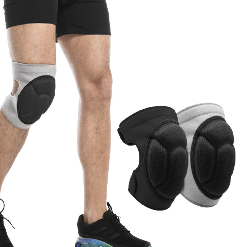 AOLIKES HX-0211 1 par de nuevas rodilleras gruesas cómodas rodilleras para piernas soporte de rodilla fútbol baloncesto voleibol deporte protector de rodilla