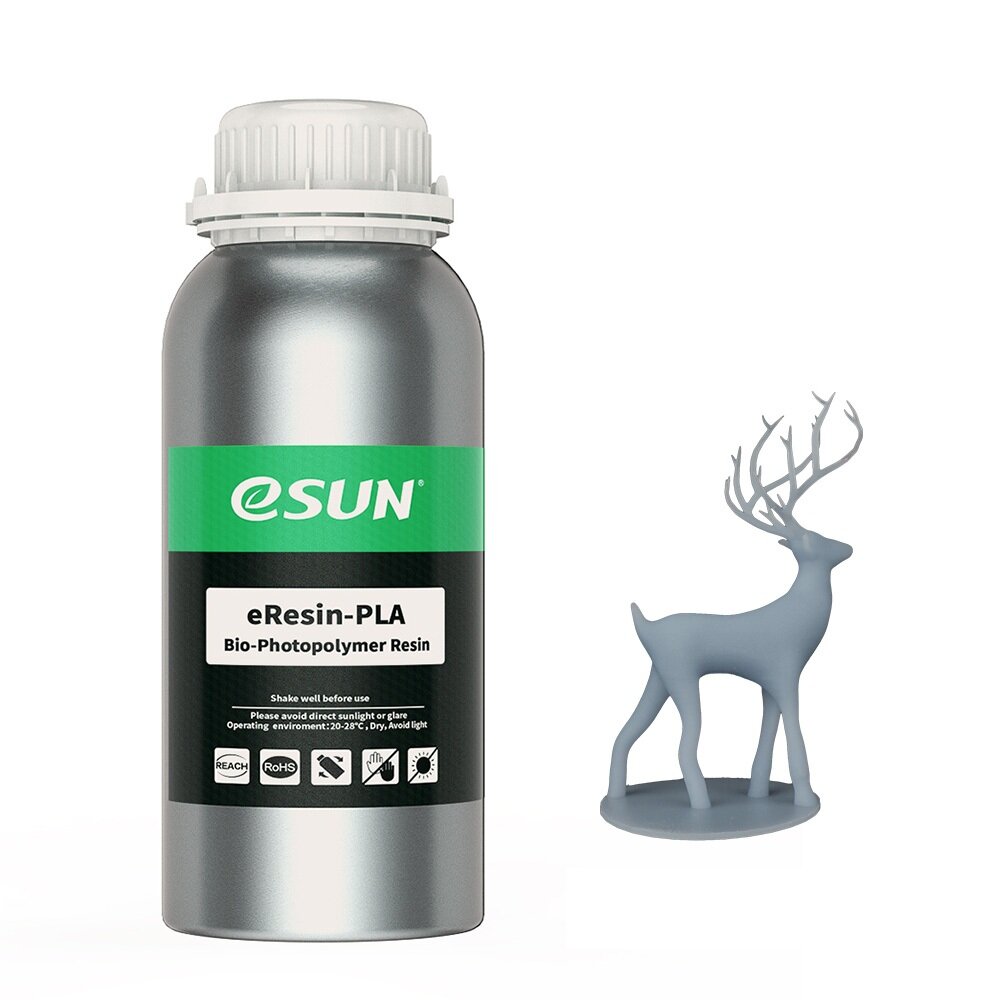 eSUN® 405nm Biodegradable Resin 500g for SLA UV Curing LCD UV Resin 405nm Photopolymer Plant-based 3D Printer