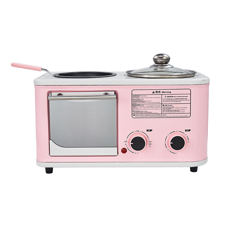 3-in-1 elektrische huishoudelijke ontbijtmachine Mini broodrooster Broodrooster Oven Omelet Koekenpa