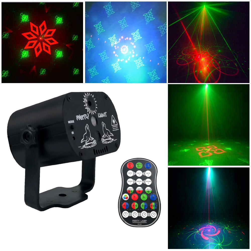 

Мини 60 моделей Colorful LED Сцена Лазер Световой эффект USB Light Проектор для Свадебное День рождения DJ Disco Party