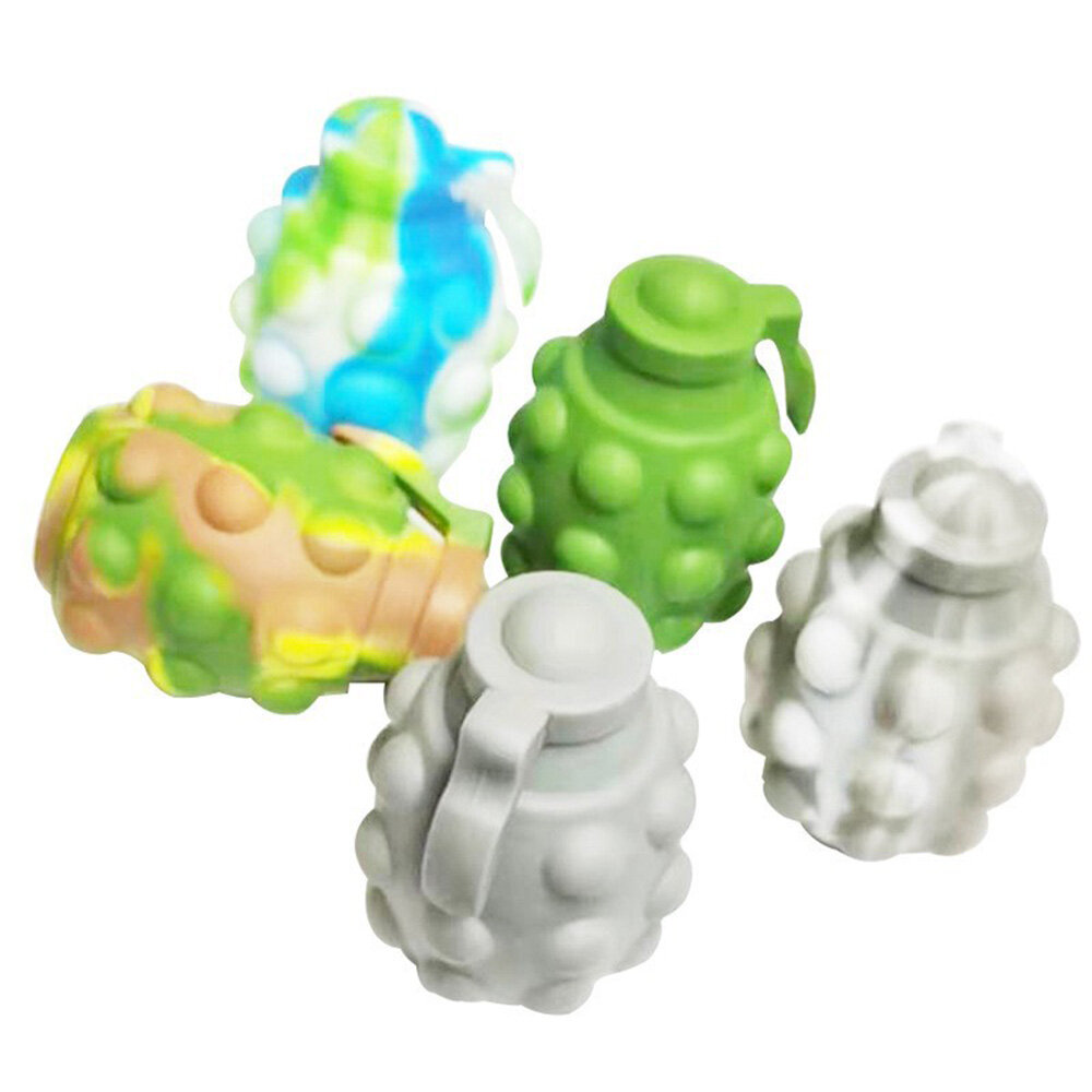 8.5 Cm 3D Granaat Model Decompressie Bal Druk Gift Anti-Stress Soft Squeeze Speelgoed Fans Kleur Spe